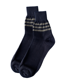 Women pure wool Anklet socks plain design Navy